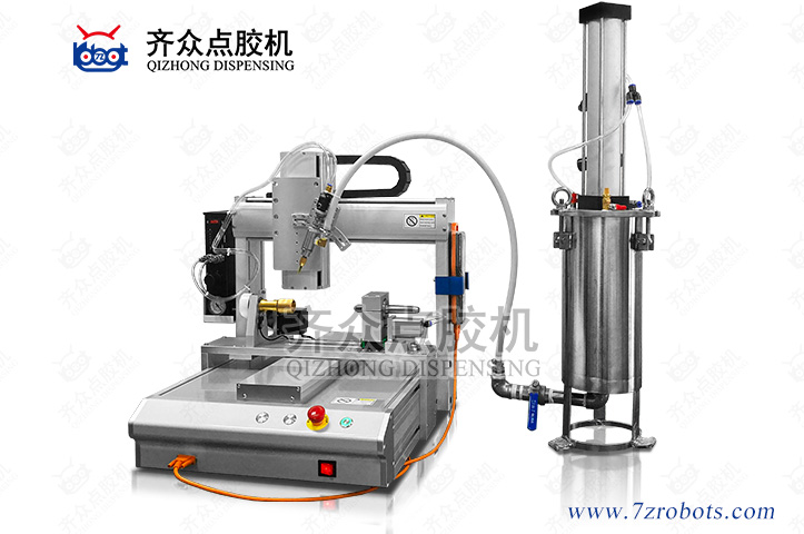 活塞压力桶卧式三轴点胶机器人