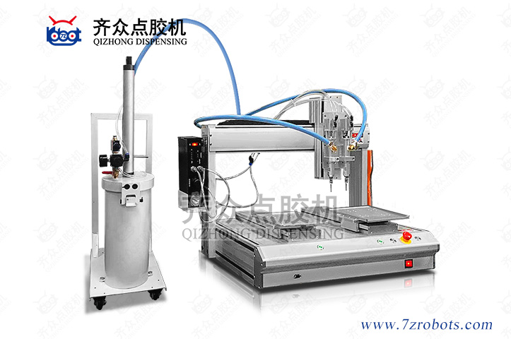 2600ml桶装胶专用双工作台点胶机器人